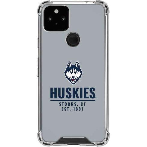 University of Connecticut Huskies Est 1881 Google Pixel 5 Clear Case